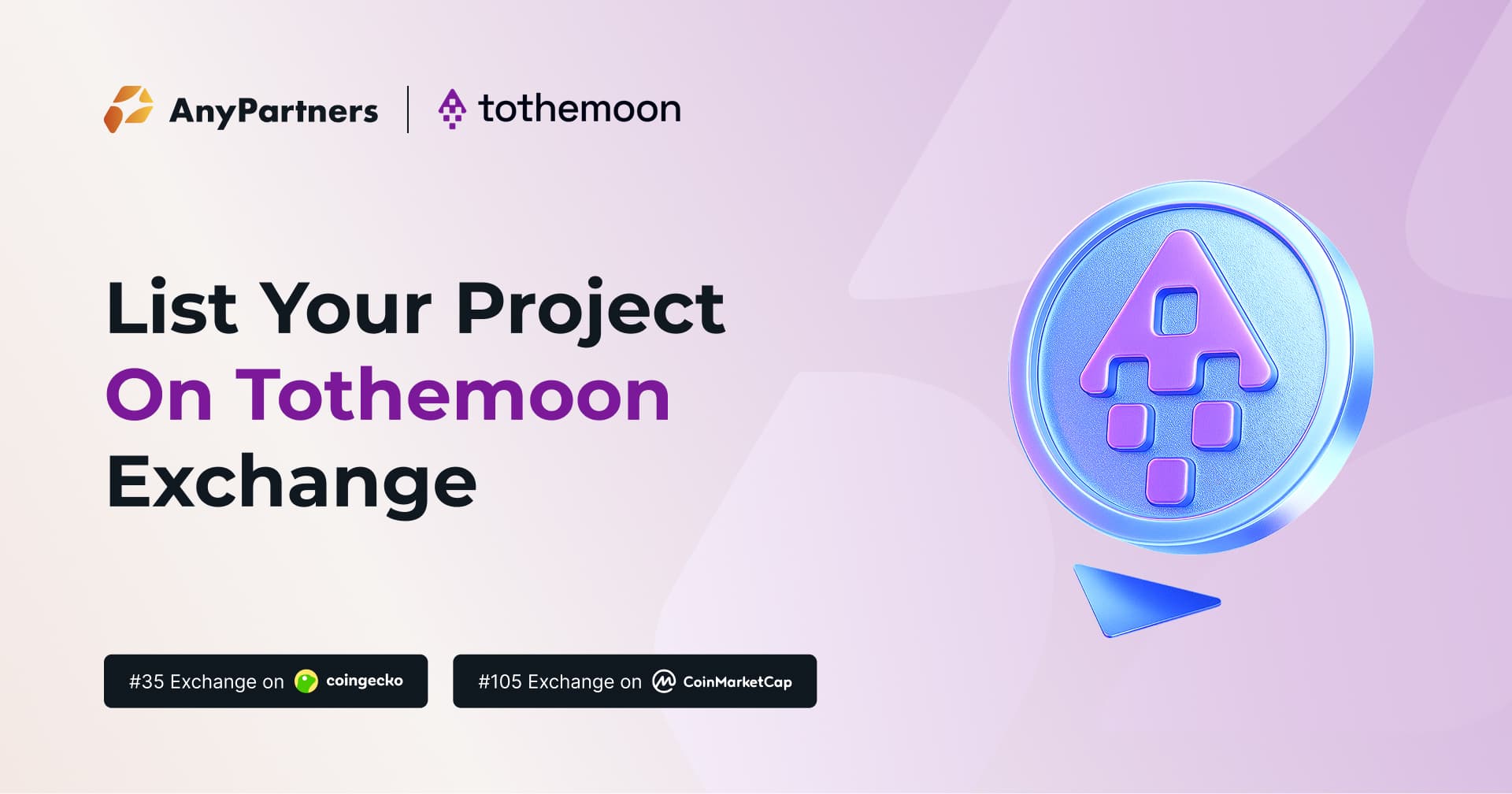 To The Moon Banner